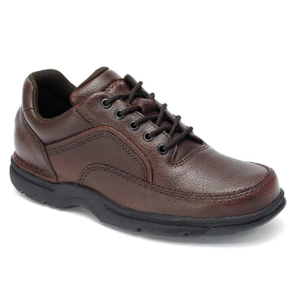 Rockport Ridgefield Eureka Mens Brown Leather Walking Shoes‎ Size 7 NWOT